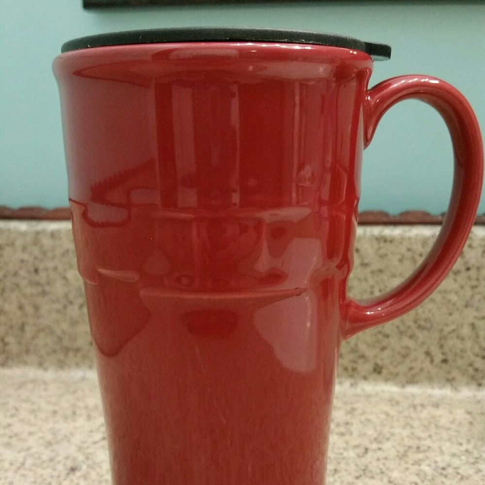 Longaberger travel mug with lid